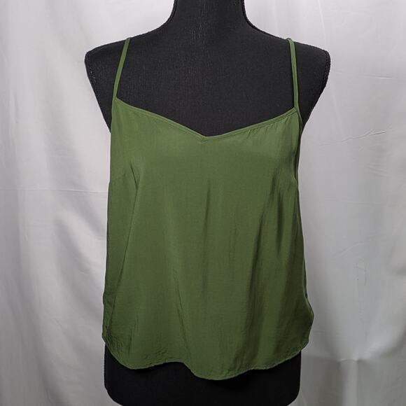 J.Crew Mozy Green Eyelet Top Sz 4 Puff Sleeve Boho Earthy Lagenlook Blouse - Picture 11 of 14